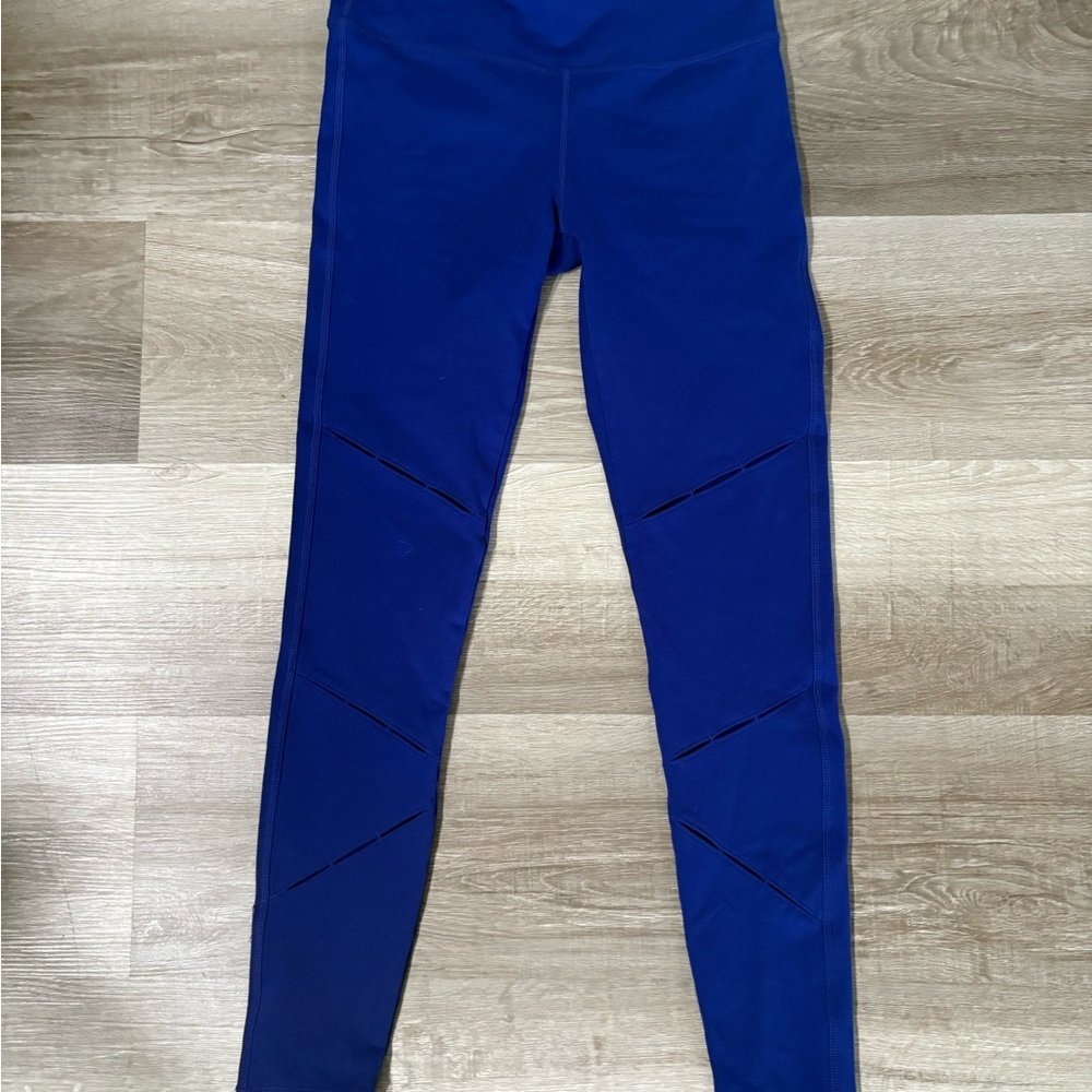 Fabletics High-Waist Royal Blue Cutout Leggings